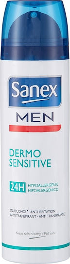 Sanex Men Dermo Sensitive 24h Antiperspirant Anti-Transpirant Αποσμητικό 24h σε Spray 200ml