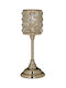 Inart Kerzenhalter Metall Gold 30cm 1Stück