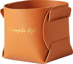 Lalos Storage Basket Plastic Orange 10x10x10cm 1pcs