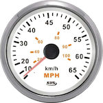 Eval Μιλιόμετρο Ανοξείδωτο Λευκό 55MPH