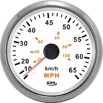 Eval Bootsmessgerät für Meilen 04515-INWEdelstahl Weiß 55MPH