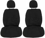 Auto Gs Alcantara Seat Covers Set 2pcs Super Fresh Black