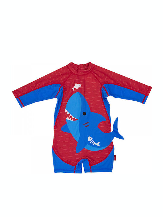 Zoocchini Kids Swimwear Long Sleeve One-piece Blue