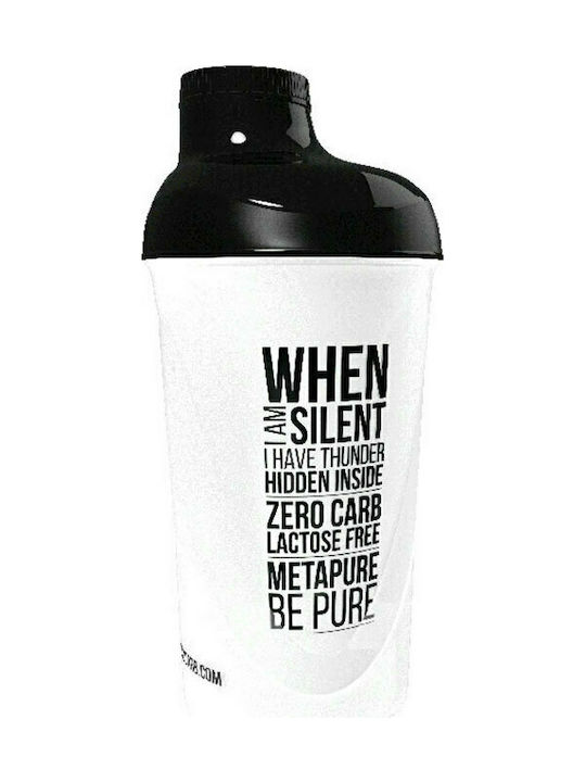 QNT Metapure Plastic Protein Shaker 600ml Transparent