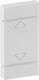 Legrand Shutter Switch Front in White Color 755400
