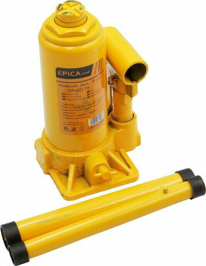 Epica Star Hydraulic Bottle Jack with Lifting Capacity up to 34cm and Weight Capacity up to 5 Tons