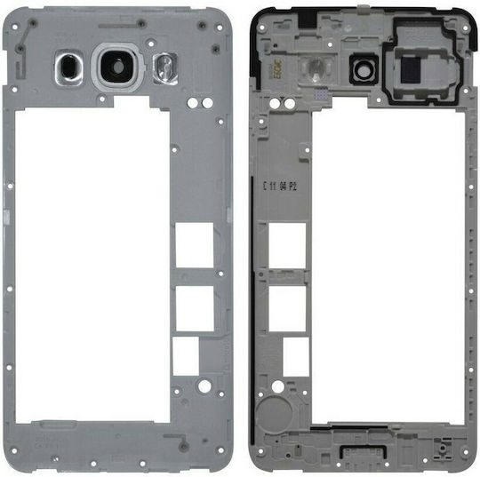 Samsung Μεσαίο Πλαίσιο Λευκό για Galaxy J7 2016