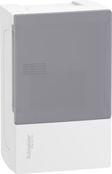 Schneider Electric Mini Pragma Електрическа кутия Монтиран на стена, 1 Ред, 4 Елемента Ш124xВ198xД95мм MIP12104T