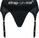 Strap-On-Me Rebel Luxus Strap-Ons Gurt mit Hosenträgern Unterwäsche in Schwarz Farbe