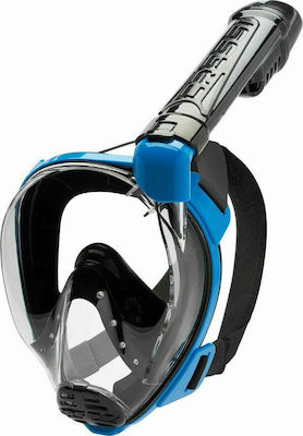 CressiSub Full Face Diving Mask Baron Black/Blue M/L Blue XDT035020