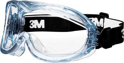 3M Fahrenheit Safety Glasses / Work Mask for Protection with Transparent Lenses 24524