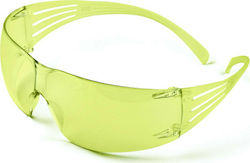 3M SecureFit Arbeitsschutzbrillen mit gelben Li...