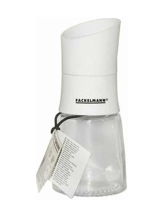 Fackelmann 521516 Manual Glass Spice Mill 14cm White