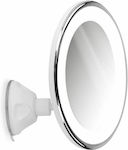 Navaris Lighted Wall Mounted Makeup Mirror Μεγεθυντικός Καθρέφτης LED για Μακιγιάζ με Περιστροφική Βάση 7x Μεγέθυνση