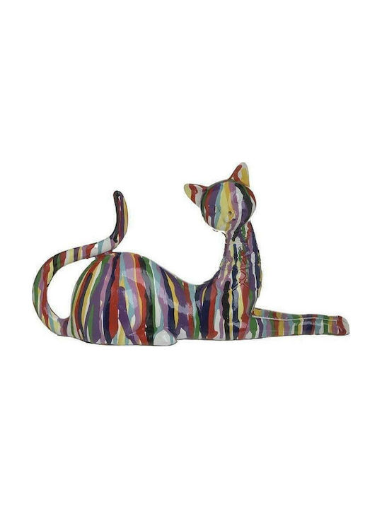 Inart Decorative Cat made of Plastic 31.5x9x17cm 1pcs