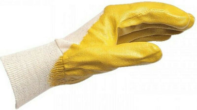 Wurth Cotton Safety Glofe Nitrile Yellow