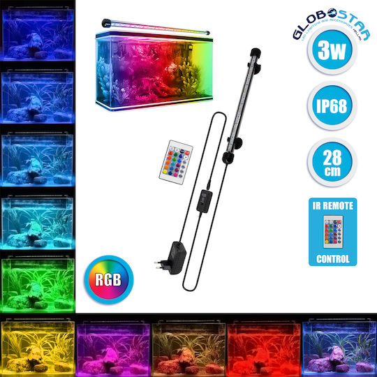 GloboStar Lampă cu led pentru iluminat acvariu 3W 79671