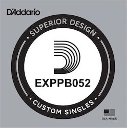 Daddario Superior Design Singles Μονή Χορδή Phosphor Bronze 52"