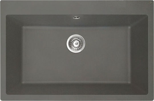 Duralit KZ075U Undermount Μ76xΠ50cm Gris Platinum