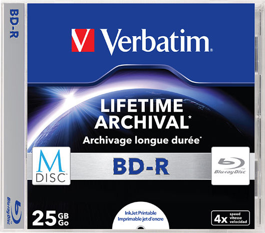 Verbatim M-Disc Εγγράψιμο BD-R 4x Printable 25GB 1τμχ