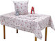 Viopros Viopros Christmas Tablecloth Fabric Santa Claus 220x140cm