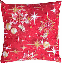 Viopros Christmas Decorative Pillow Square Red 45x45pcs