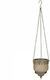 Inart Metallic Lantern Gold 10x10x13cm