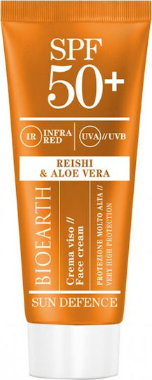 Bioearth Sun Defence Αντηλιακή Κρέμα Προσώπου SPF50 50ml