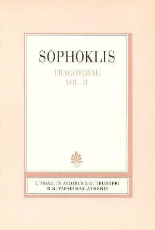 Sophoclis Tragoediae, Vol. Ii , Sophocles' tragedies, volume B