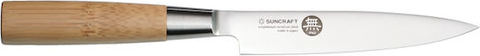 Senzo Suncraft Bamboo General Use Knife Made of Stainless Steel 12cm