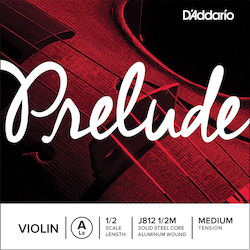 Daddario Prelude Violin Singles 1/2 Medium Μονή Χορδή Steel 1/2