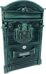 Technomax Orchidea Outdoor Mailbox Metallic in Green Color 26x9x41cm