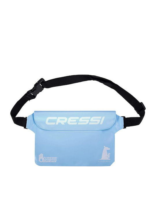 CressiSub Kangaroo Dry Pounch Waist Bag Light Blue