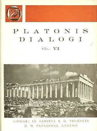 Platonis Dialogi Vol Vi , Πλάτωνος Διάλογοι Τόμος Στ'