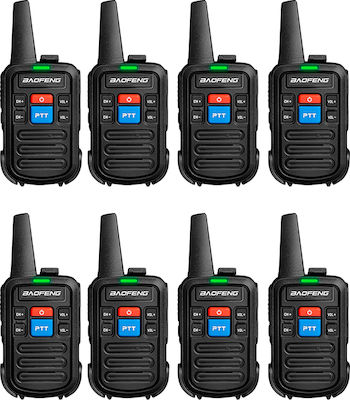 Baofeng BF-C50 Mini Funkgerät UHF/VHF 2W ohne Display Set mit 8Stück