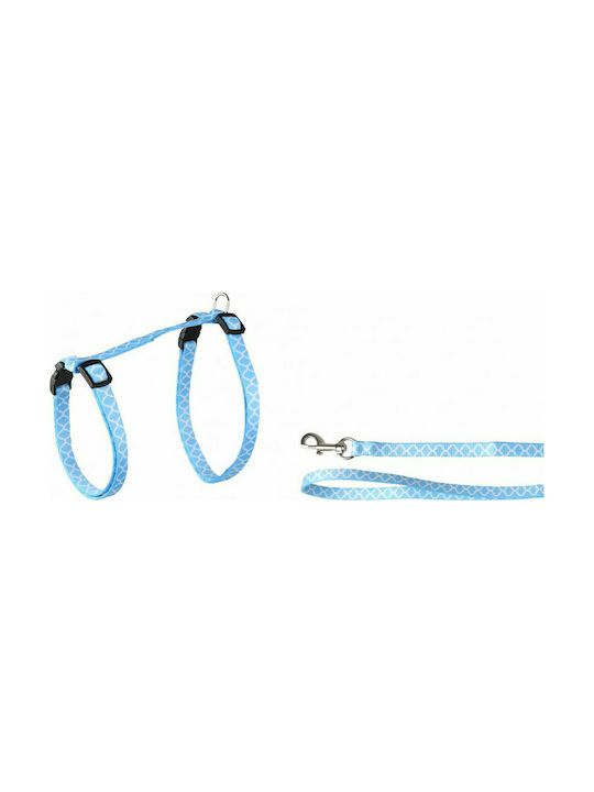 CAT HARNESS & LEASH LIGHT BLUE 110cm