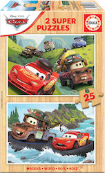 Wooden Kids Peg Puzzle Cars 50pcs Educa