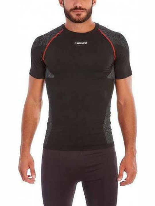 Admiral Herren Thermo Kurzarmshirt Schwarz