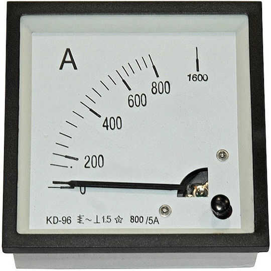Adeleq Ammeter Electric Panel Analog Door / Recessed Single-Phase Door Through Transformer 800A/5A 220V 96x96mm 11-4968007