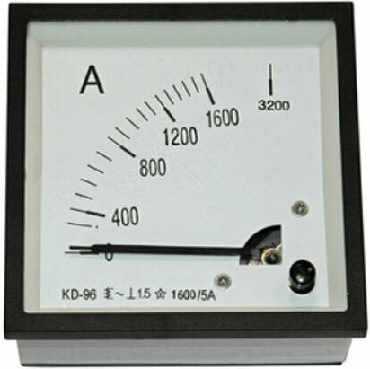 Adeleq Ammeter Electric Panel Analog Door Recessed Single-phase Door via Transformer 1600A/5A 220V 96x96mm 11-49616007