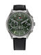 Tommy Hilfiger Asher Men's Watch 44mm Chronograph Battery with Black Leather Strap