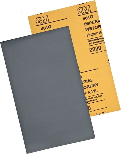 3M Imperial Wetordry hârtie abrazivă Foaie de șlefuire simplă K2000 228mmx279mm