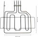 Pitsos Upper Replacement Heating Element Oven Compatible with Pitsos 37.5x35.5cm