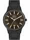 Slazenger Herrenuhr 43mm Batterie mit Schwarz Metallarmband