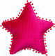 Palamaiki Διακοσμητικό Μαξιλάρι Κούνιας "Star" Φούξια 34x34cm