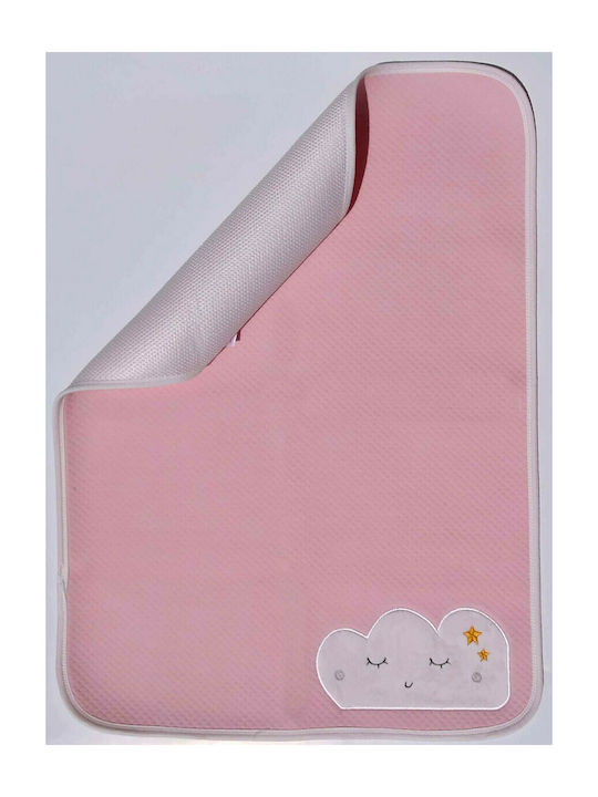 Morven Waterproof Burp Cloth Soft Touch Pink 50x70cm 2116