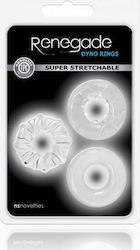 Ns Novelties Renegade Dyno Rings Transparent 3pcs