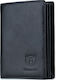 Leather Men's Wallet Classic with RFID Black