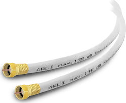 Arli Καλώδιο Δορυφορικής F-Connector male - F-Connector male 7m (ΚΑΛ.GER.7M)