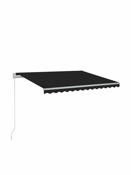 vidaXL Terrace Wall Tent with LED Light Charcoa...